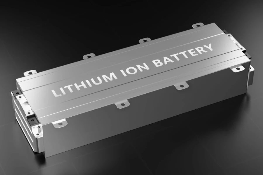 Diagrama esquemático da bateria de lítio