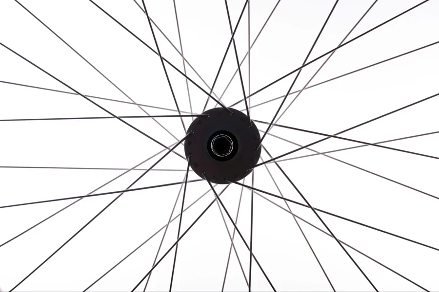 spokes on the wheel