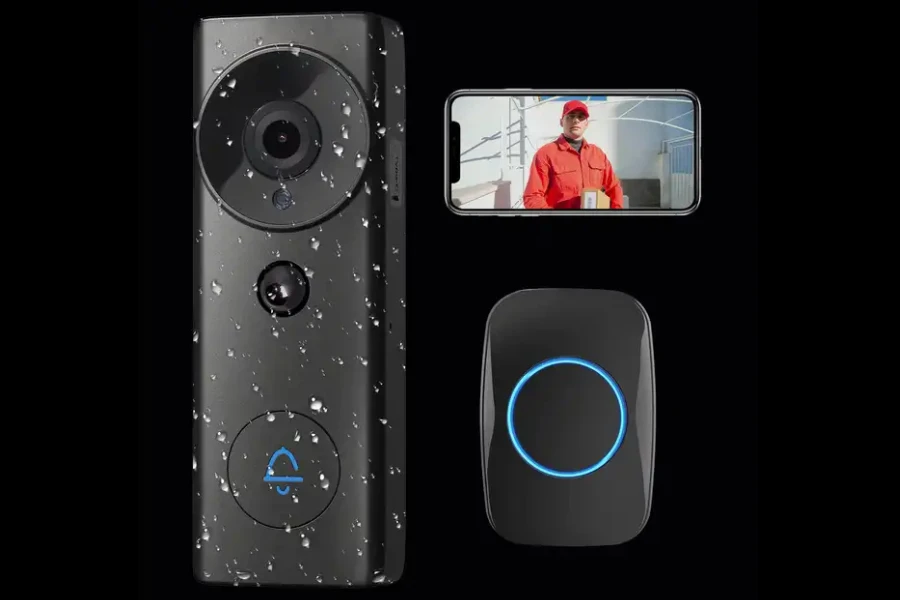 cámara video del timbre de la conversación del hogar del intercomunicador del wifi 2K