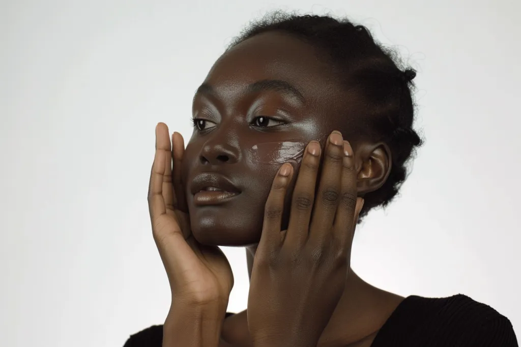A black woman with beautiful skin