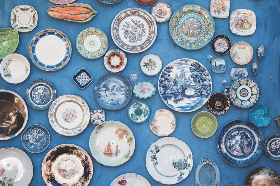 A huge variety of serving dishes