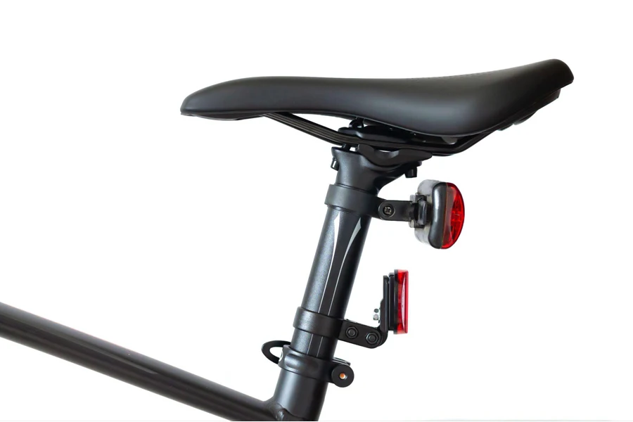 Bicycle seat or saddle and seatpost