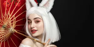 Cosplay rabbit makeup