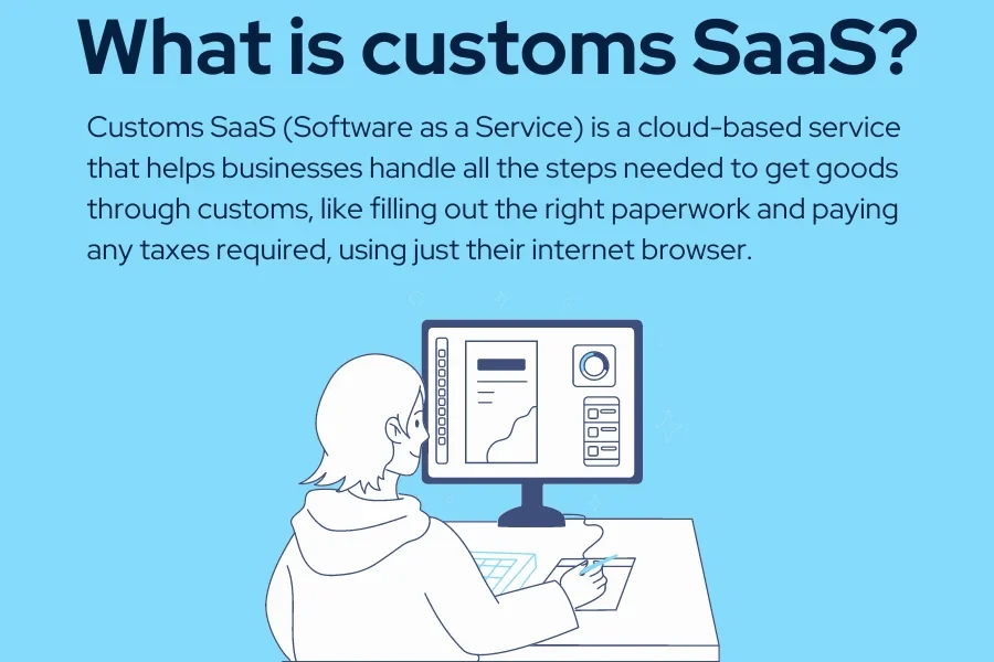 Customs SaaS is a cloud-based service that simplifies customs clearance