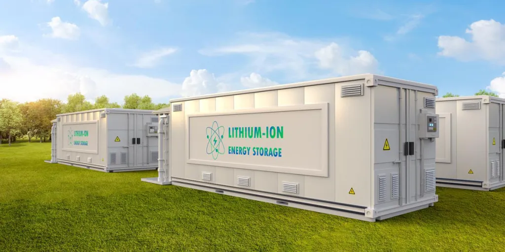 Système de stockage d'énergie avec alimentation lithium-ion