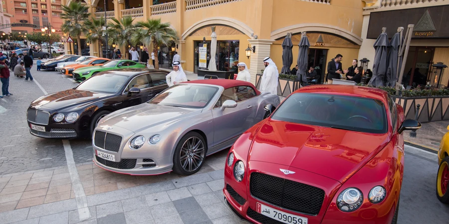Exhibition of super luxury cars