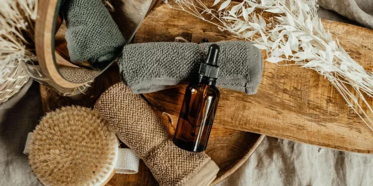 Face towels among other beauty essentials