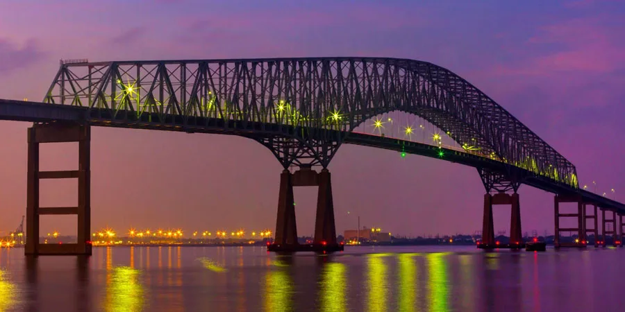 Baltimore'daki Francis Scott Key Köprüsü