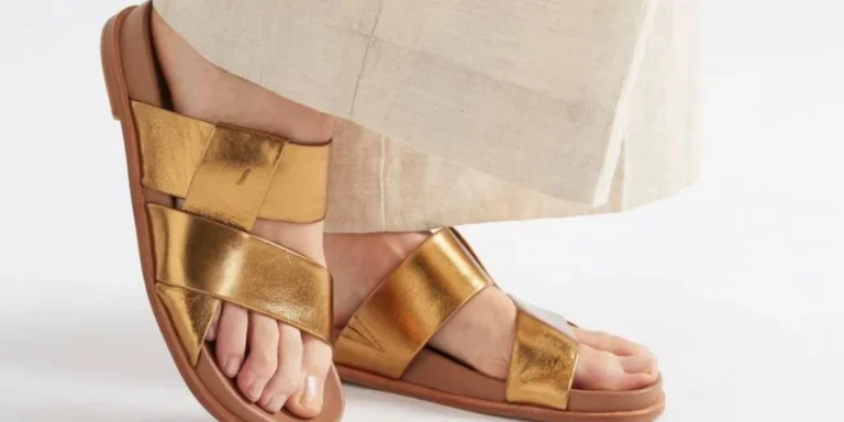Golden sandals