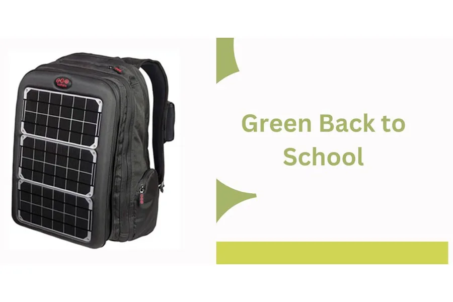 Мощный рюкзак на солнечной батарее для школы и работы.