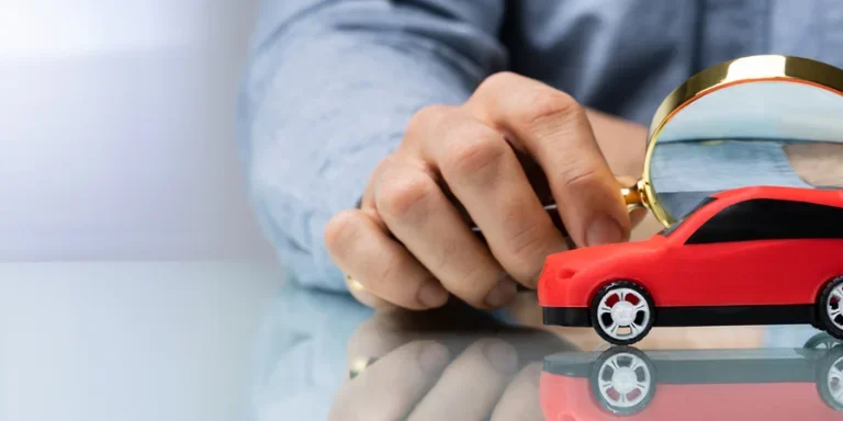 Person Scrutinizing A Car Model