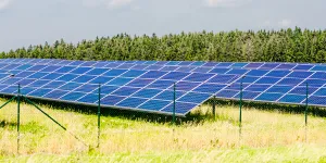 Solar battery. Renewable energy source. Sustainable developmen