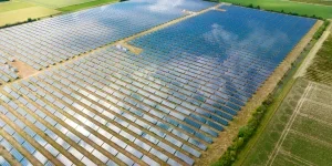 Solar park - aerial view