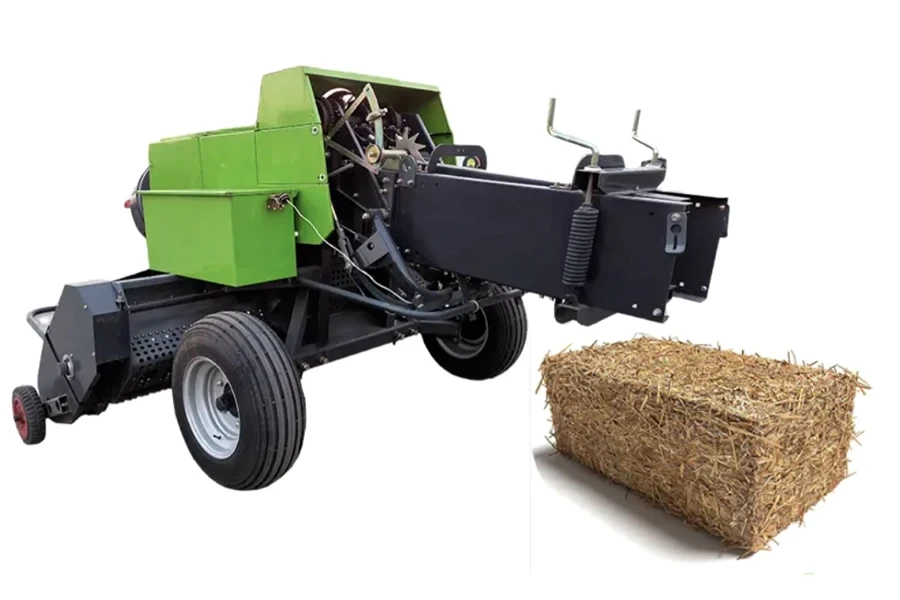 Square (rectangular) hay baler and hay bale