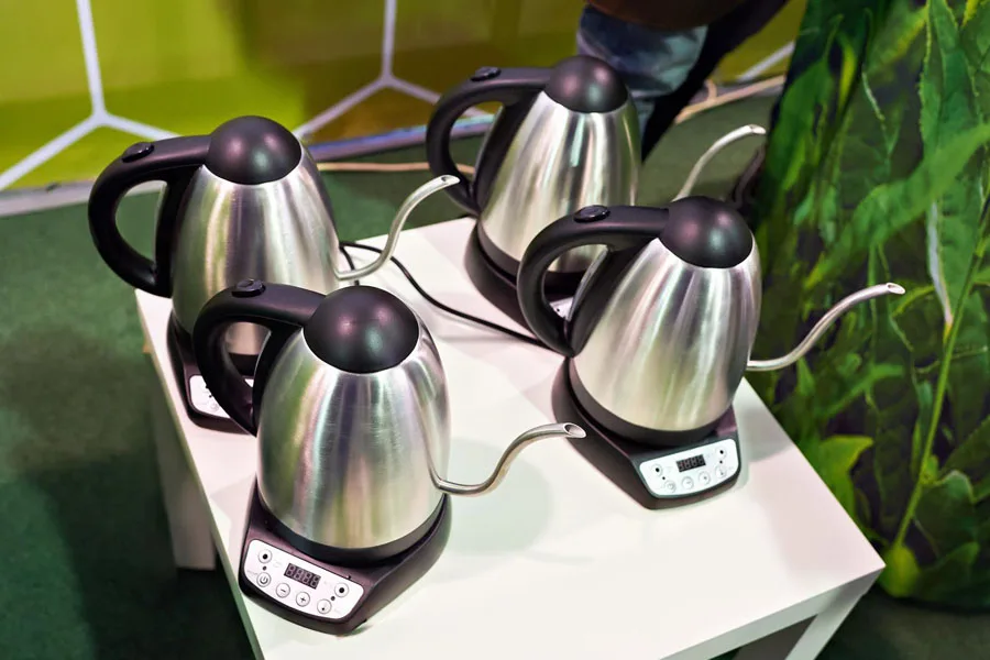Stainless steel gooseneck electric kettles