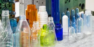 The various type of plastic bottles