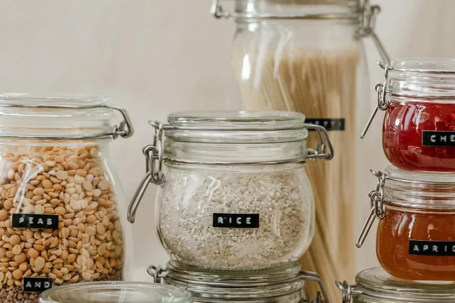 Well-labeled food storage containers