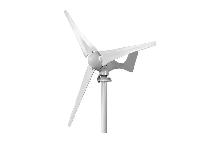 White DHC horizontal wind turbine