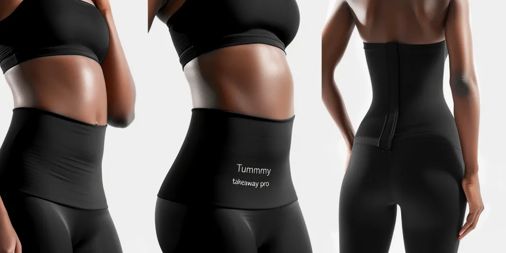 A detailed and realistic product shoot of the tummy tucker