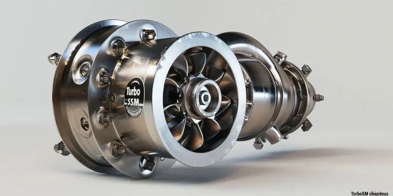 A photo of an integrated turbo