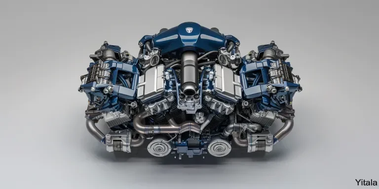 Un motor del modelo.