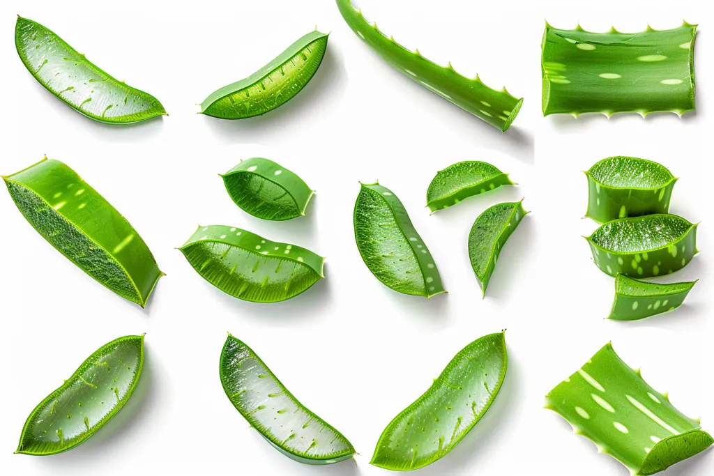Select fresh and healthy Aloe vera leaves