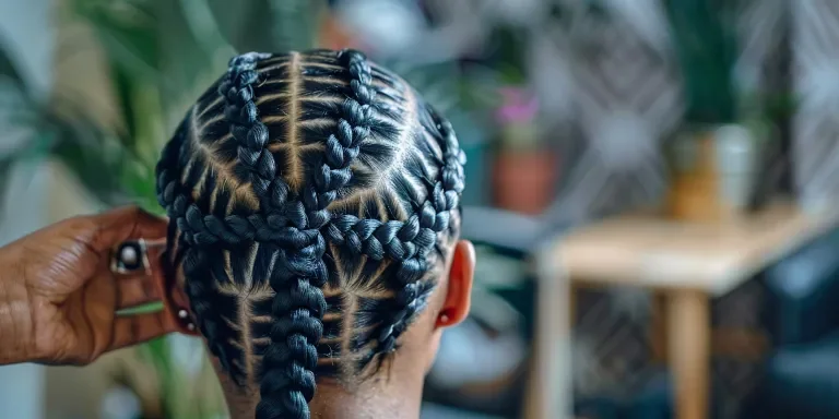 photo of a black woman with box braids