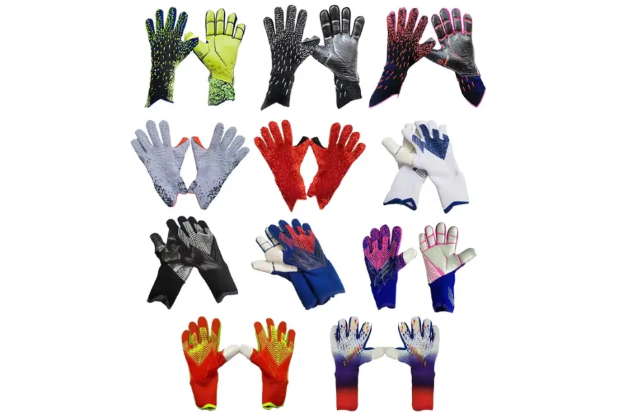 Anti-slip training children's soccer goalkeeper gloves