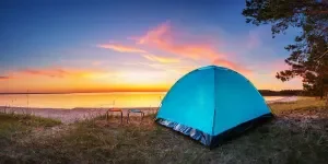 beach at the sunset