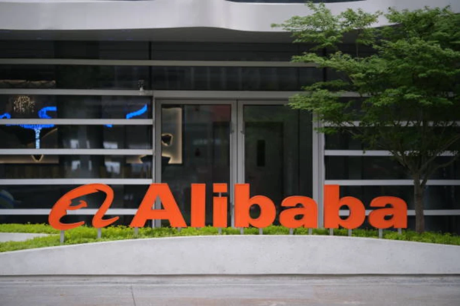 brand diagram showing the brand logo for Alibaba