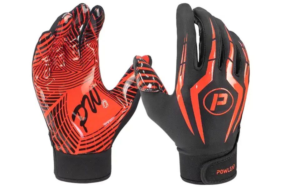 Breathable palm protection American football gloves