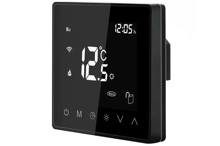 Central air conditioning and floor heating in one smart Wi-Fi thermostat