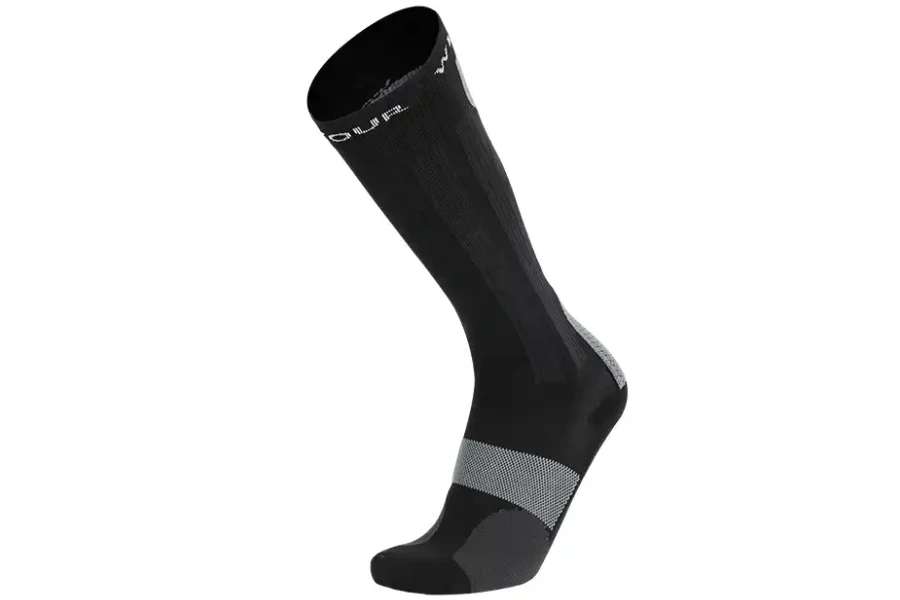 Comfortable compression soccer socks and shin guards for men