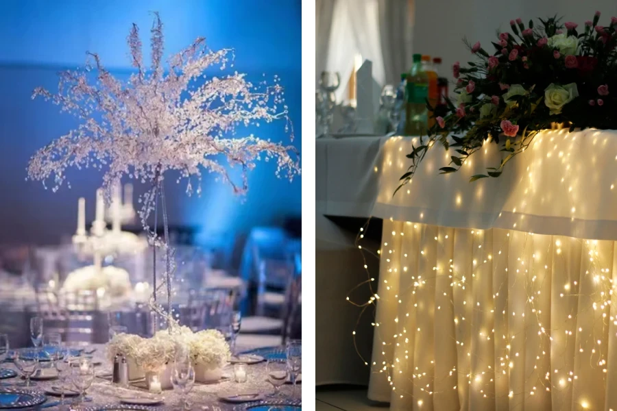 crystal LED light centerpiece