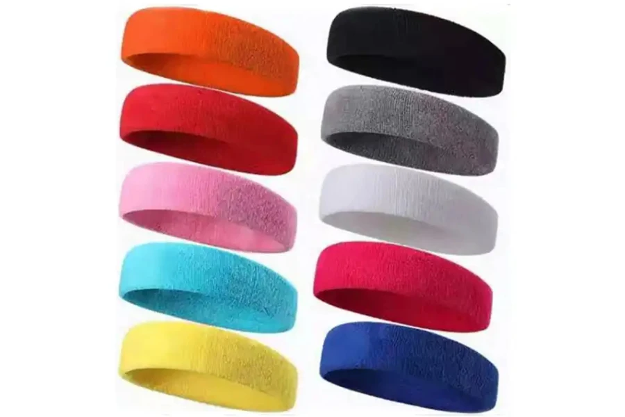 Elastic cotton headbands for men and women