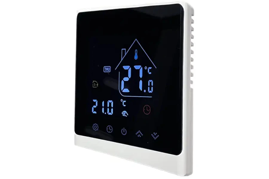 Electric floor heating smart thermostat that works with Amazon Alexa