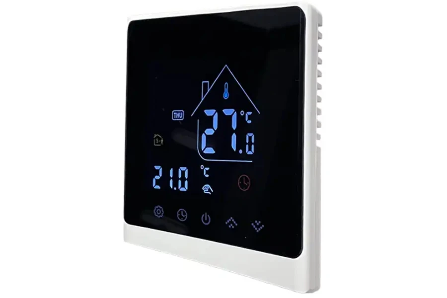 Electric floor heating smart thermostat that works with Amazon Alexa