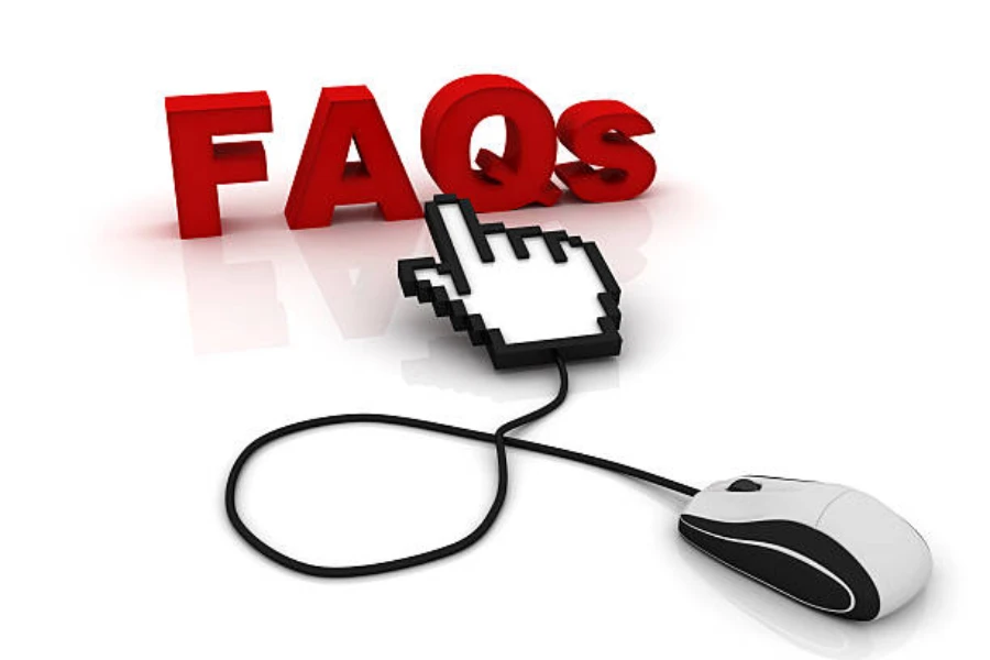 FAQs 3D text with computer mouse