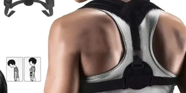 Corrector de postura ajustable con correas delanteras para clavícula