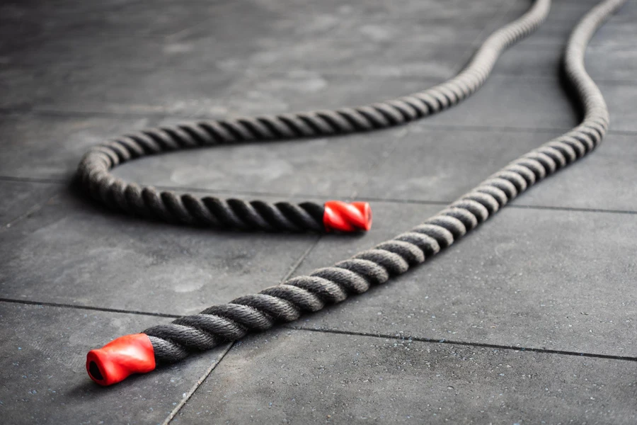 grip of the battle ropes