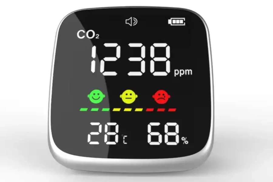 Monitor de qualidade do ar em casa, no escritório e no carro