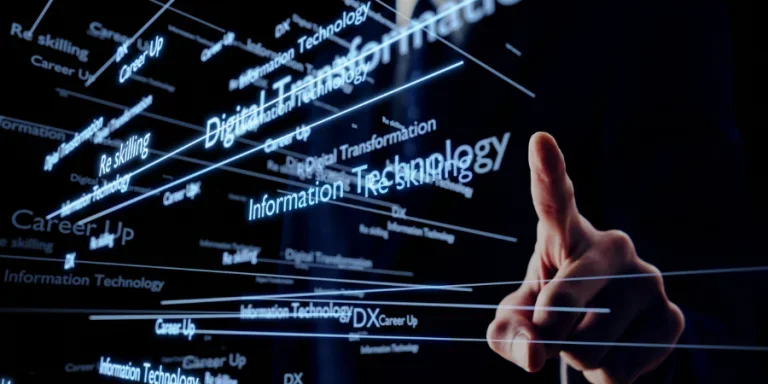 3DCG of business with the image of re skilling