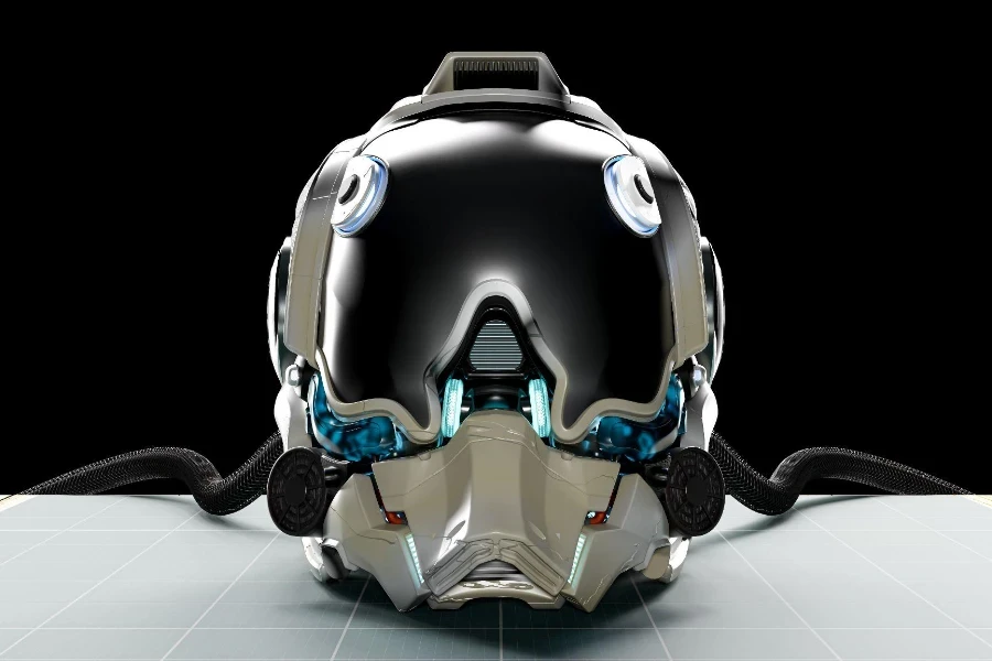 Robot head or science fiction helmet