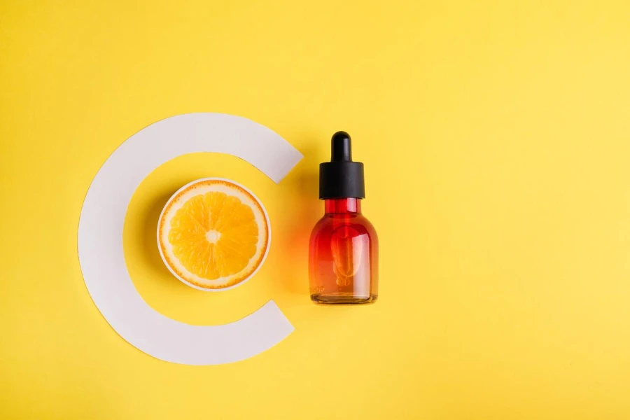 Organic bio cosmetics with vitamin C