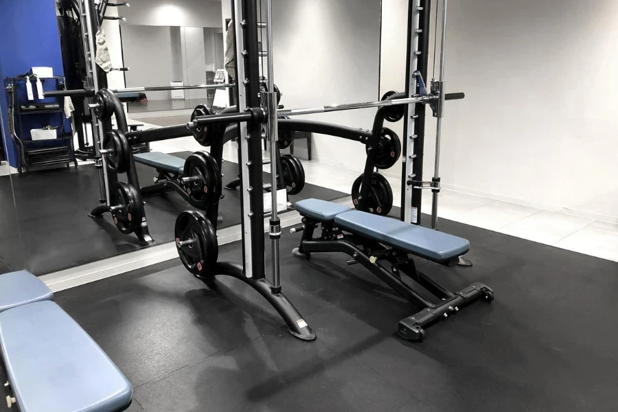 Fitness gym bench press equipment