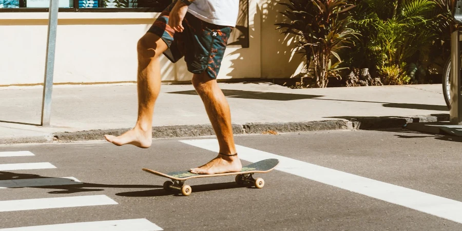 A Man in a Skateboard
