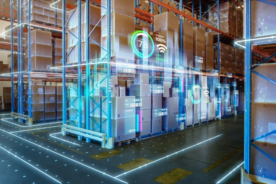 Futuristic Technology Retail Warehouse