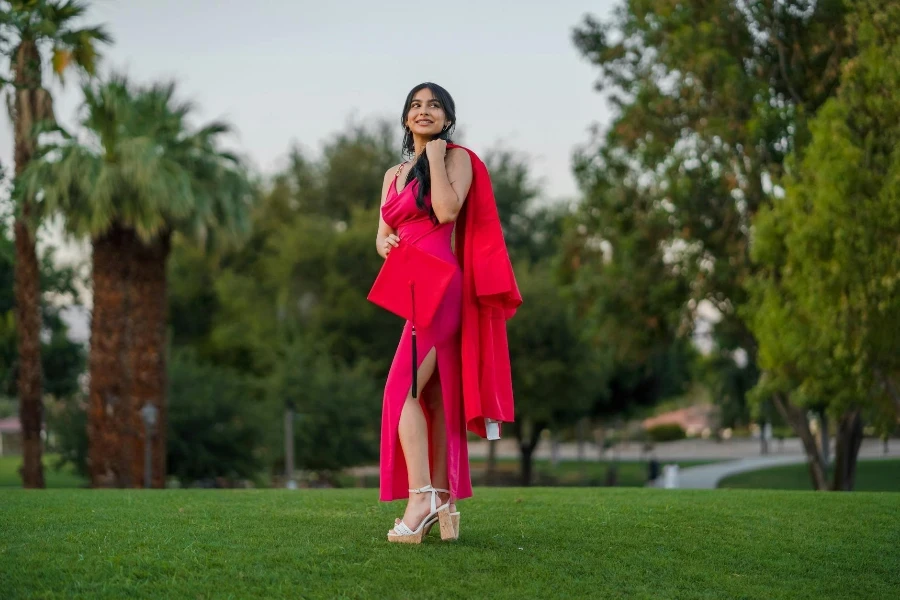 Graduate in Pink Dress