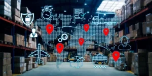 Concept Growth of transport and logistics.