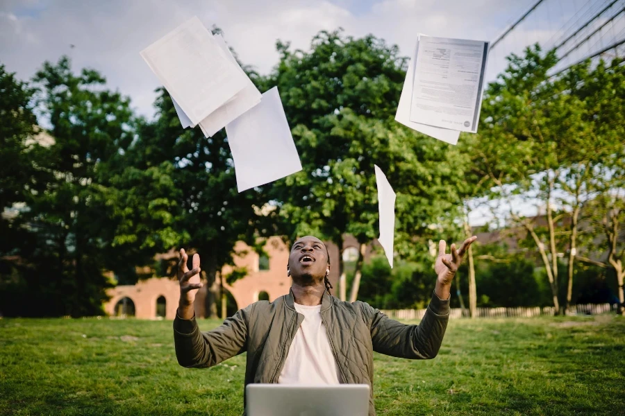 African American successfully getting job